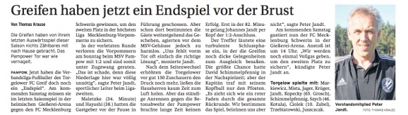 Pampow-Torgelow 2:1 !